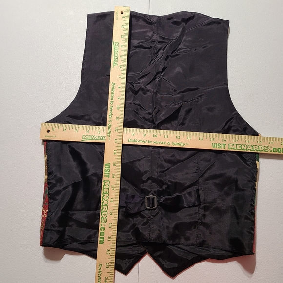 Attitudes Aztec Southwestern Mens Medium Vest Cotton/Acetate Lining Made USA - Picture 5 of 6